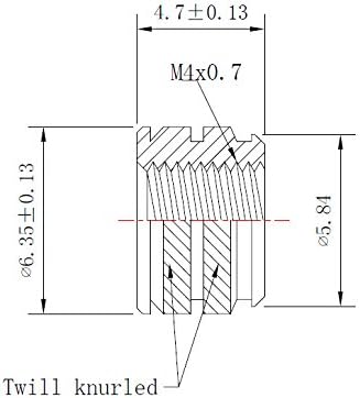 INITEQ] כמות 20 M4-0.7 חום הברגה תוספות להדפסת תלת מימד